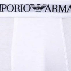 EMPORIO ARMANI Trunk 2er Pack 111613/CC722/04710 Trunks, Baumwolle, Weiß -MR Wasch Geschaft 239838 norm2