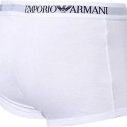 EMPORIO ARMANI Trunk 2er Pack 111613/CC722/04710 Trunks, Baumwolle, Weiß -MR Wasch Geschaft 239838 norm3