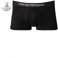 EMPORIO ARMANI Trunk 3er Pack 111610/CC722/21320 Trunks, Baumwolle, Schwarz