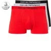 EMPORIO ARMANI Trunk 3er Pack 111610/CC722/23410 Trunks, Baumwolle, Rot-weiß-schwarz, Weiß-rot-schwarz