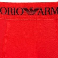 EMPORIO ARMANI Trunk 3er Pack 111610/CC722/23410 Trunks, Baumwolle, Rot-weiß-schwarz, Weiß-rot-schwarz -MR Wasch Geschaft 239848 norm4