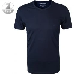 EMPORIO ARMANI T-Shirt 2er Pack 111647/CC722/27435 T-Shirts, Baumwolle, Marineblau, Marine