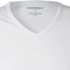 EMPORIO ARMANI V-Shirt 2er Pack 111648/CC722/04710 T-Shirts, Baumwolle, Weiß -MR Wasch Geschaft 239857 norm2