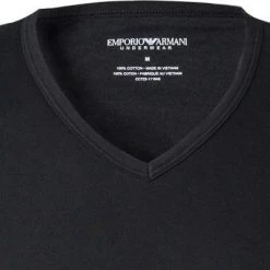 EMPORIO ARMANI V-Shirt 2er Pack 111648/CC722/07320 T-Shirts, Baumwolle, Schwarz -MR Wasch Geschaft 239858 norm2