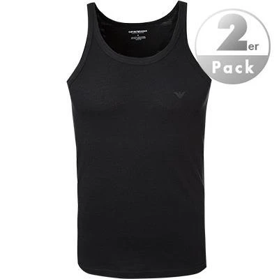 EMPORIO ARMANI Tank Top 2 Pack 111612/CC722/07320 Tanktops, Baumwolle, Schwarz 1 EMPORIO ARMANI Tank Top 2 Pack 111612/CC722/07320 Tanktops, Baumwolle, Schwarz
