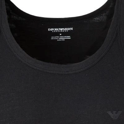 EMPORIO ARMANI Tank Top 2 Pack 111612/CC722/07320 Tanktops, Baumwolle, Schwarz 2 EMPORIO ARMANI Tank Top 2 Pack 111612/CC722/07320 Tanktops, Baumwolle, Schwarz – Bild 2