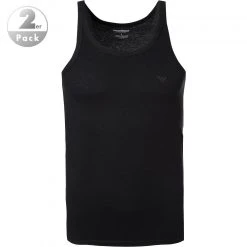 EMPORIO ARMANI Tank Top 2 Pack 111612/CC722/97120 Tanktops, Baumwolle, Schwarz-hellgrau, Schwarz-grau