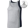 EMPORIO ARMANI Tank Top 2 Pack 111612/CC722/15935 Tanktops, Baumwolle, Hellgrau-navy, Marine-grau