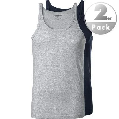 EMPORIO ARMANI Tank Top 2 Pack 111612/CC722/15935 Tanktops, Baumwolle, Hellgrau-navy, Marine-grau 1 EMPORIO ARMANI Tank Top 2 Pack 111612/CC722/15935 Tanktops, Baumwolle, Hellgrau-navy, Marine-grau
