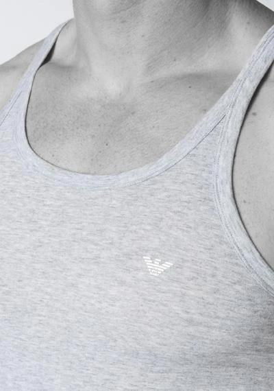 EMPORIO ARMANI Tank Top 2 Pack 111612/CC722/15935 Tanktops, Baumwolle, Hellgrau-navy, Marine-grau 3 EMPORIO ARMANI Tank Top 2 Pack 111612/CC722/15935 Tanktops, Baumwolle, Hellgrau-navy, Marine-grau – Bild 3
