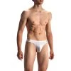 Olaf Benz RED1601 Brazilbrief 107411/1000 Slip, Baumwoll-Stretch, Weiß, White