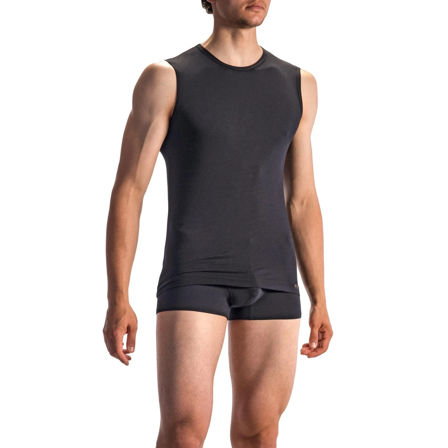 Olaf Benz RED1601 Collegeshirt 107416/8000 Tanktop, Baumwoll-Stretch, Schwarz, Black 1 Olaf Benz RED1601 Collegeshirt 107416/8000 Tanktop, Baumwoll-Stretch, Schwarz, Black