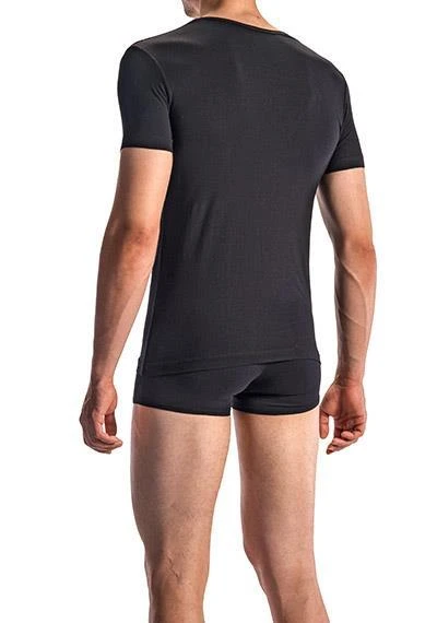 Olaf Benz RED1601 V-Shirt (Low) 107419/8000 T-Shirt, Baumwoll-Stretch, Schwarz, Black 3 Olaf Benz RED1601 V-Shirt (Low) 107419/8000 T-Shirt, Baumwoll-Stretch, Schwarz, Black – Bild 3