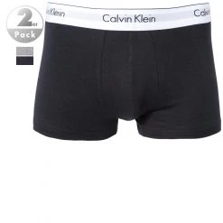 Calvin Klein Underwear Calvin Klein MODERN COTTON 2er Pack NB1086A/BHY Trunks, Baumwoll-Stretch, Schwarz-grau
