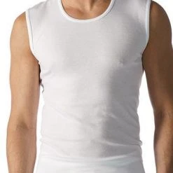 Mey CASUAL COTTON City-Shirt 49001/101 Tanktop, Baumwolle, Weiß, White