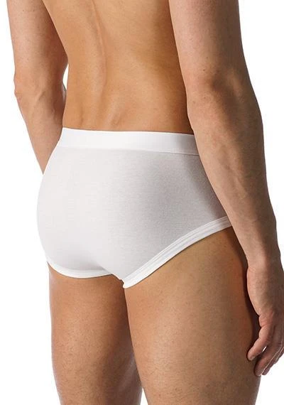 Mey CASUAL COTTON Men-Slip 49112/101 Baumwoll-Stretch, Weiß, White 2 Mey CASUAL COTTON Men-Slip 49112/101 Baumwoll-Stretch, Weiß, White – Bild 2