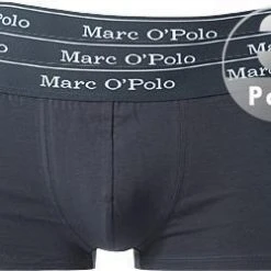 Marc O'Polo Shorts 3er Pack 154606/804 Trunks, Baumwoll-Stretch, Marine, Nightblue