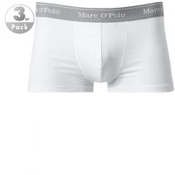 Marc O'Polo Shorts 3er Pack 154606/100 Trunks, Baumwoll-Stretch, Weiß, White