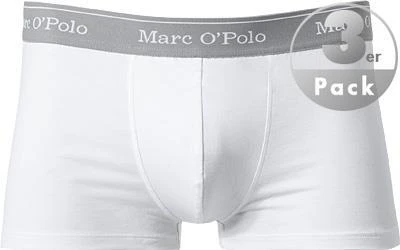Marc O'Polo Shorts 3er Pack 154606/100 Trunks, Baumwoll-Stretch, Weiß, White 2 Marc O'Polo Shorts 3er Pack 154606/100 Trunks, Baumwoll-Stretch, Weiß, White – Bild 2