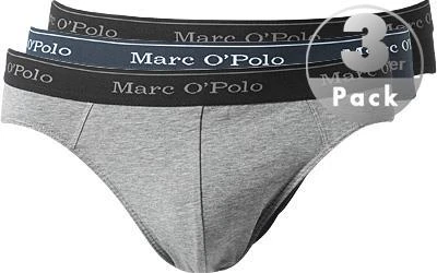 Marc O'Polo Slip 3er Pack 154628/901 Slips, Baumwoll-Stretch, Grau-marine, Assorted 2 Marc O'Polo Slip 3er Pack 154628/901 Slips, Baumwoll-Stretch, Grau-marine, Assorted – Bild 2