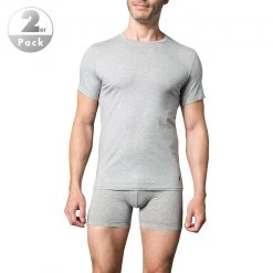 Polo Ralph Lauren T-Shirt 2 Pack 714621944003 T-Shirts, Baumwoll-Stretch, Hellgrau meliert, Grey