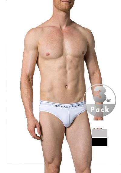 Polo Ralph Lauren Brief 3er Pack 714513423007 Slips, Baumwoll-Stretch, Weiß-hellgrau-schwarz, White-grey-black 2 Polo Ralph Lauren Brief 3er Pack 714513423007 Slips, Baumwoll-Stretch, Weiß-hellgrau-schwarz, White-grey-black – Bild 2