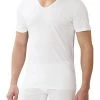 Zimmerli Sea Island 286 V-Shirt 286/1442/01 T-Shirt, Sea Island Baumwolle - mercerisiert, Weiß, White