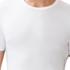 Zimmerli Pureness 700 Shirt SS 700/1339/01 T-Shirt, Micromodal OEKO-TEX, Weiß, White -MR Wasch Geschaft 247703 norm2