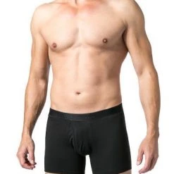 DEREK ROSE Pima Cotton Trunk 8545/JACK001BLA Baumwoll-Stretch, Schwarz