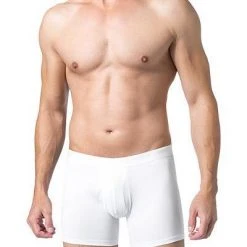 DEREK ROSE Pima Cotton Trunk 8545/JACK001WHI Baumwoll-Stretch, Weiß