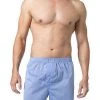 DEREK ROSE Classic Boxer Shorts 6000/AMAL001BLU Boxershorts, Baumwolle, Hellblau-weiß gestreift
