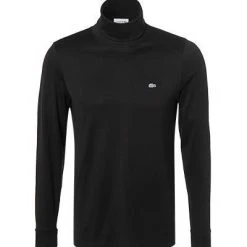 LACOSTE Rollkragenshirt UH6928/031 Regular Fit, Baumwolle, Schwarz, Noir