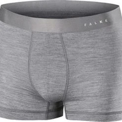 Falke Men Ergonomic Sport Boxer 33428/3757 Trunks, Regular Fit, Seide-Wolle, Heiigrau meliert, Grey