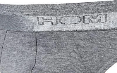 HOM Classic Mini Briefs 400204/00ZU Slip, Baumwolle, Grau meliert, Grey 2 HOM Classic Mini Briefs 400204/00ZU Slip, Baumwolle, Grau meliert, Grey – Bild 2