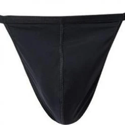 HOM Plumes G-String 359931/0004 Stringtanga, Mikrofaser-Stretch, Schwarz, Black
