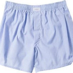 van Laack 141787/BOXER/720 Boxershorts, Baumwolle, Hellblau kariert, Hellblau-weiß