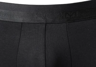HOM Classic Boxer Briefs 400203/0004 Trunk, Baumwolle, Schwarz, Black 2 HOM Classic Boxer Briefs 400203/0004 Trunk, Baumwolle, Schwarz, Black – Bild 2