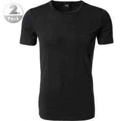 BOSS Shirt 2er Pack 50325407/001 T-Shirts, Slim Fit, Baumwolle, Schwarz, Black