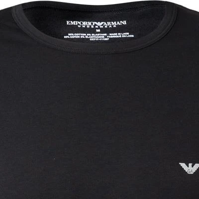EMPORIO ARMANI Crew Neck 2 Pack 111267/CC717/03320 T-Shirts, Baumwolle, Grau-schwarz, Schwarz-grau 4 EMPORIO ARMANI Crew Neck 2 Pack 111267/CC717/03320 T-Shirts, Baumwolle, Grau-schwarz, Schwarz-grau – Bild 4