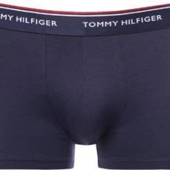 Tommy Hilfiger Trunks 3er Pack 1U87903842/611 Baumwoll-Stretch, Navy-weiß-rot, White-red-peacoat -MR Wasch Geschaft 263136 norm3