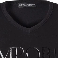 EMPORIO ARMANI V-Neck 110810/CC716/00020 T-Shirt, Baumwolle, Schwarz -MR Wasch Geschaft 266924 norm3