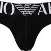 EMPORIO ARMANI Brief 110814/CC716/00020 Slip, Baumwoll-Stretch, Schwarz