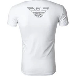 EMPORIO ARMANI Crew Neck 111035/CC735/00010 T-Shirt, Baumwolle, Weiß -MR Wasch Geschaft 266953 norm3