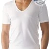 MEY Drunterhemd V-Neck Slim Fit 46098/101 Baumwolle COOLMAX®, Weiß, White
