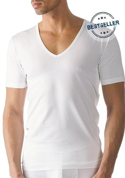 MEY Drunterhemd V-Neck Slim Fit 46098/101 Baumwolle COOLMAX®, Weiß, White 1 MEY Drunterhemd V-Neck Slim Fit 46098/101 Baumwolle COOLMAX®, Weiß, White