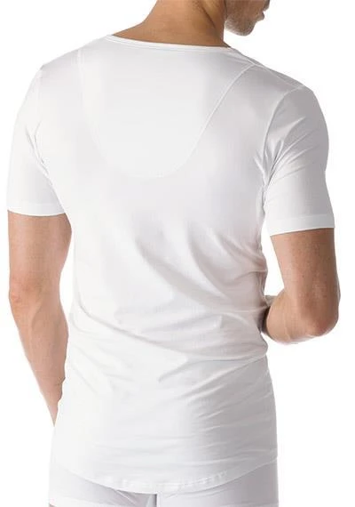 MEY Drunterhemd V-Neck Slim Fit 46098/101 Baumwolle COOLMAX®, Weiß, White 2 MEY Drunterhemd V-Neck Slim Fit 46098/101 Baumwolle COOLMAX®, Weiß, White – Bild 2