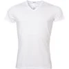 HOM Classic V-Shirt 400206/0003 T-Shirt, Baumwolle, Weiß, White