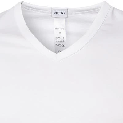 HOM Classic V-Shirt 400206/0003 T-Shirt, Baumwolle, Weiß, White 2 HOM Classic V-Shirt 400206/0003 T-Shirt, Baumwolle, Weiß, White – Bild 2