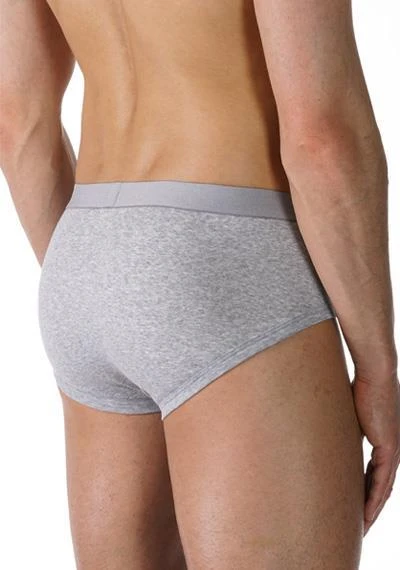 Mey CASUAL COTTON Men-Slip 49112/620 Baumwolle, Grau meliert, Light grey melange 2 Mey CASUAL COTTON Men-Slip 49112/620 Baumwolle, Grau meliert, Light grey melange – Bild 2