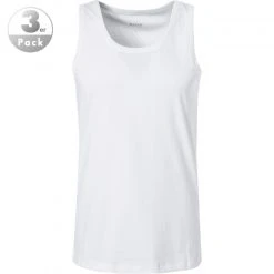BOSS Tank Top 3er Pack 50325387/100 Tanktops, Baumwolle, Weiß, White